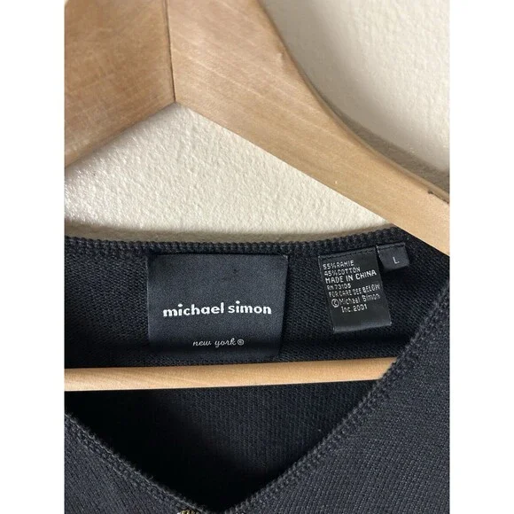 Michael Simon L Christmas Tree Sweater Pullover Holiday Embellished Beaded - Picture 2 of 3